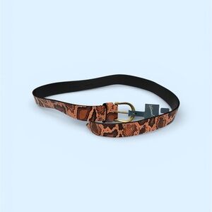 Universal Thread Orange Snake Print Belt
